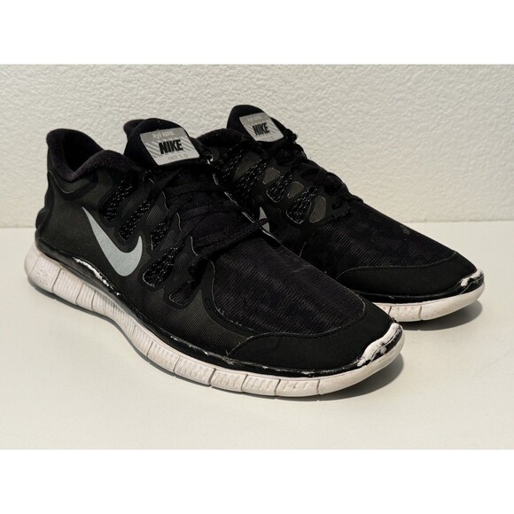 Nike Mens Free 5.0 Running Shoes Sz 12.5 Black H2O Repel Shield Leopard Print